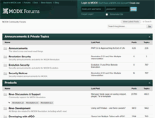 Tablet Screenshot of forums.modx.com